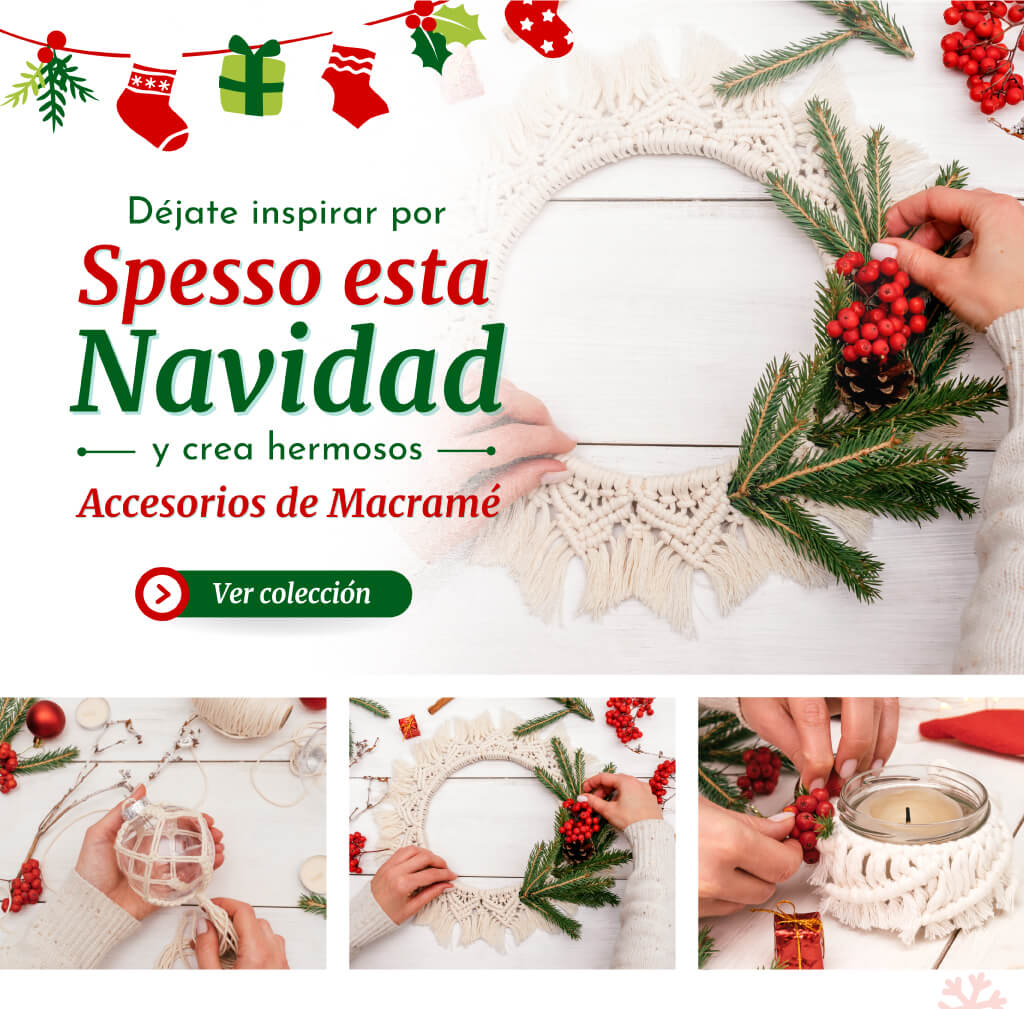 Colección macramé navidad