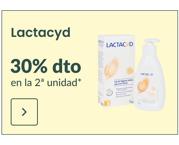 Lactacyd 30% dto. en la 2 unidad