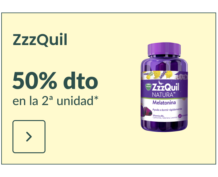 ZzzQuil 50% dto. en la 2 unidad