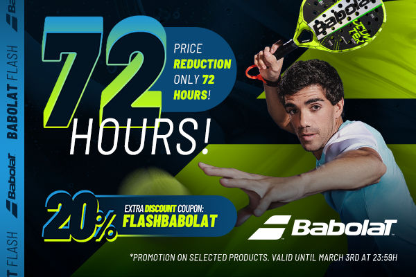 20 off at BABOLAT FLASH Offer Padel Nuestro