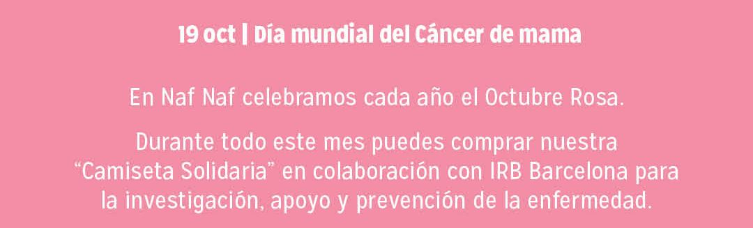 19 oct - Día mundial del Cáncer de mama