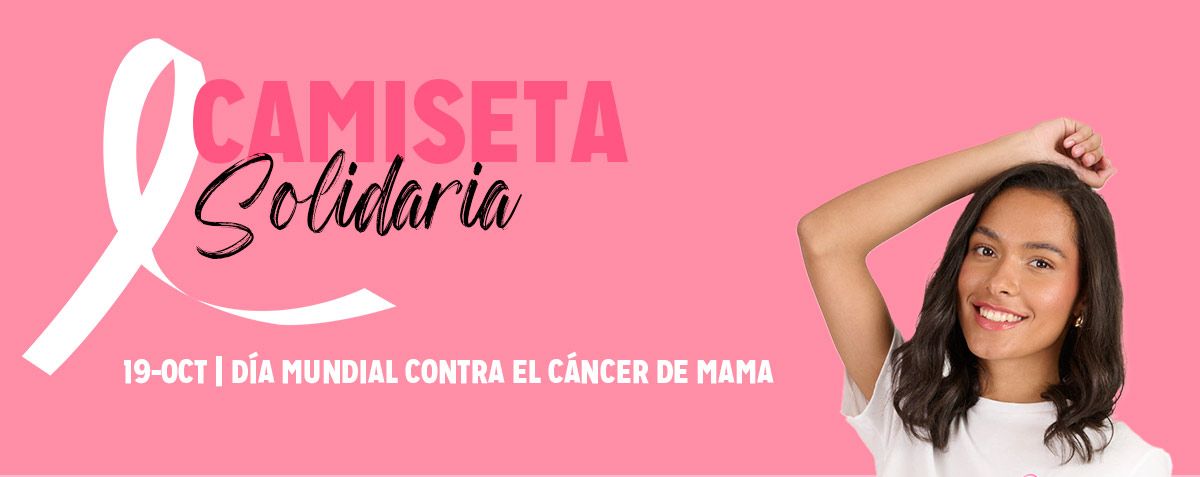 Camiseta Solidaria - 19 OCT DÍA MUNDIAL CONTRA EL CÁNCER DE MAMA