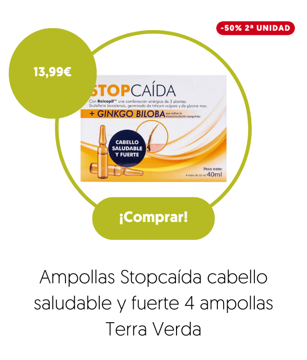 Ampollas Stopcaída cabello saludable y fuerte 4 ampollas Terra Verda