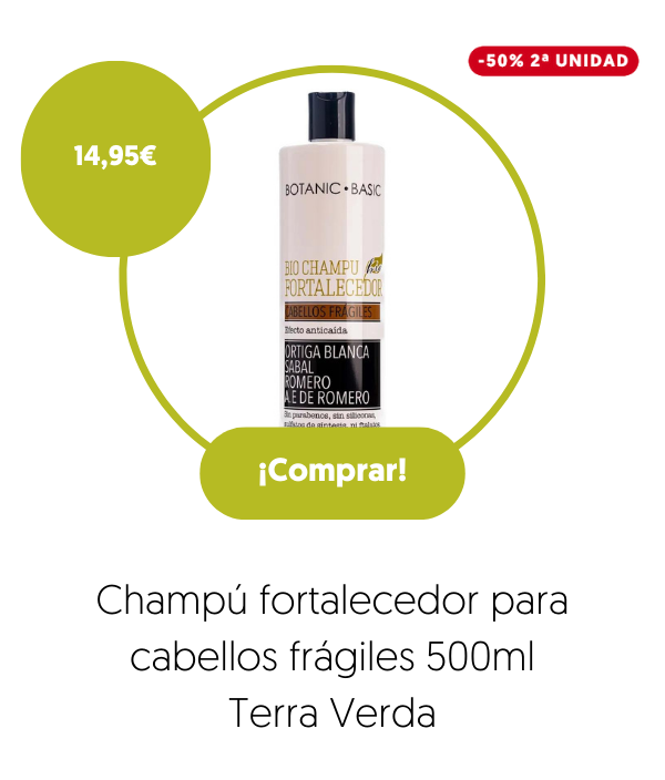 Champú fortalecedor para cabellos frágiles 500ml Terra Verda