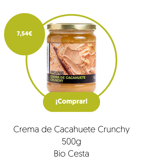 Crema de Cacahuete Crunchy 500g Bio Cesta