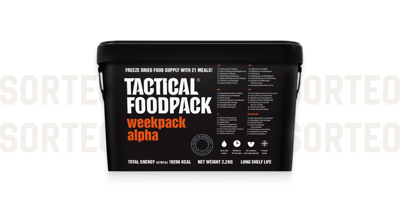 Pack de Comidas TACTICAL FOODPACK Weekpack Alpha 7 Días x 21
