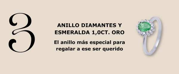 anillo esmeralda oro