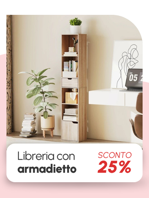 Libreria con armadietto
