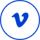 logo vimeo blue