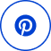 logo pinterest blue